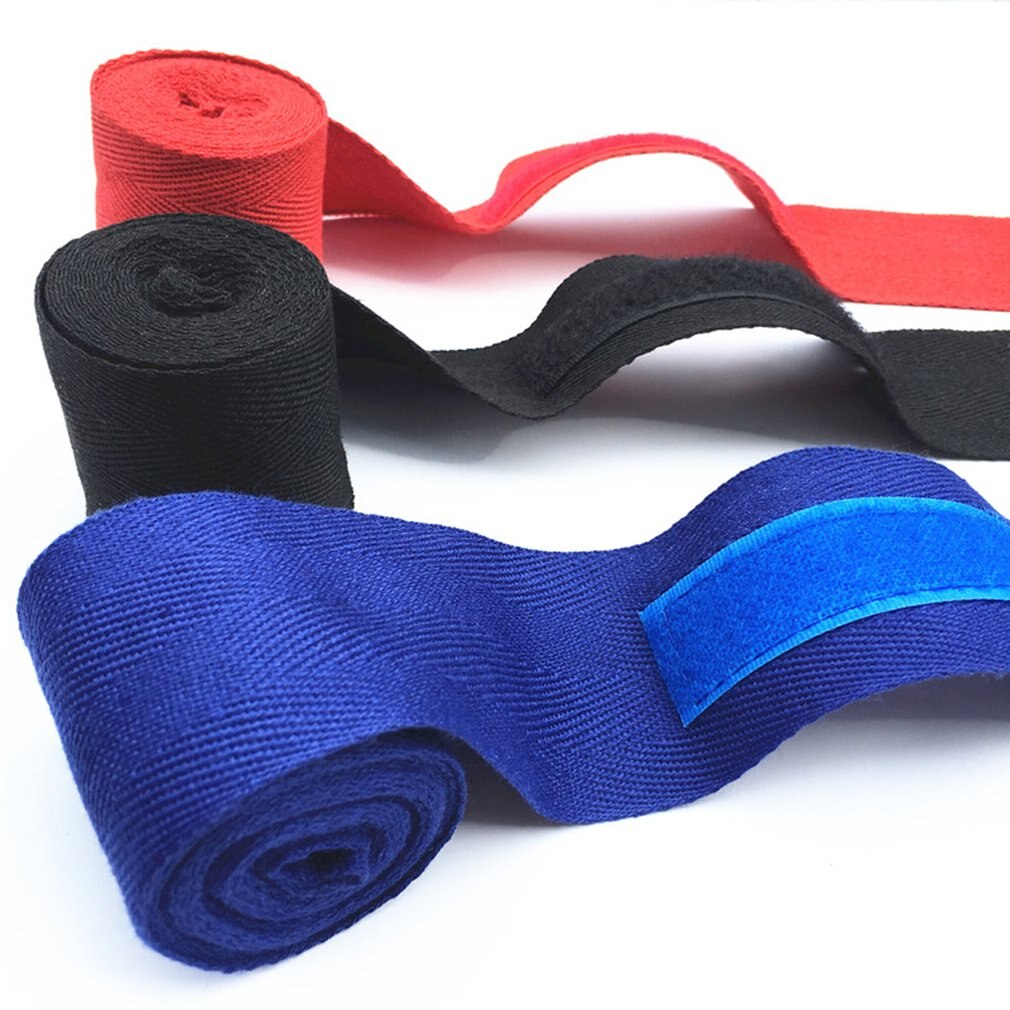 Breedte 5 Cm Lengte 2.5M Katoen Sport Band Sanda Muay Hand Wraps Professionele Thai Mma Taekwondo Boksen Bandage