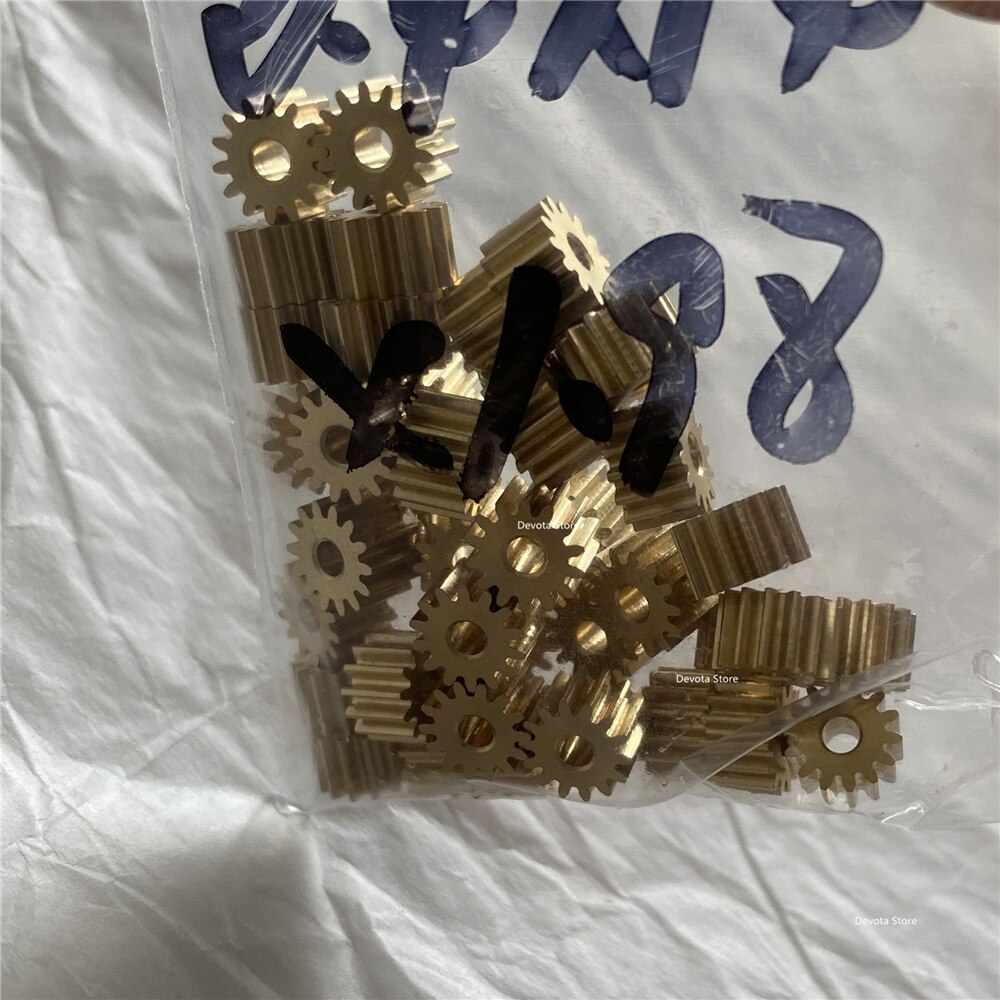 10X Mini 0.4M 14T 1.98mm 2mm Small module copper gear RC model diy Spur gear