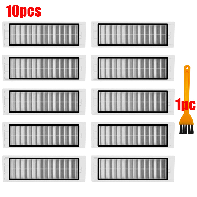 For XiaoMi Roborock s5 Max s6 MaxV s6 Pure Vacuum Spare Parts Water Tank Dust Box HEPA Filter Main Brush Mop Cloth Side Brush: Orange