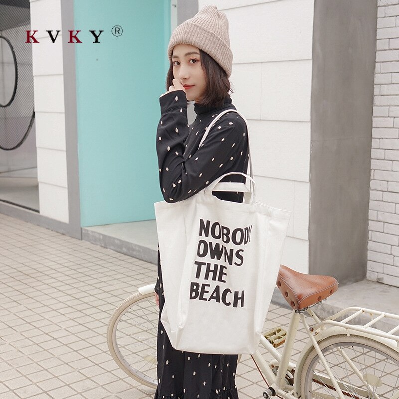 Sac en toile de couleur pour femmes | Grande Version coréenne du sac en toile, sac Eco décontracté de shopping à bandoulière réutilisable, sac de livre Portable en tissu pour étudiantes