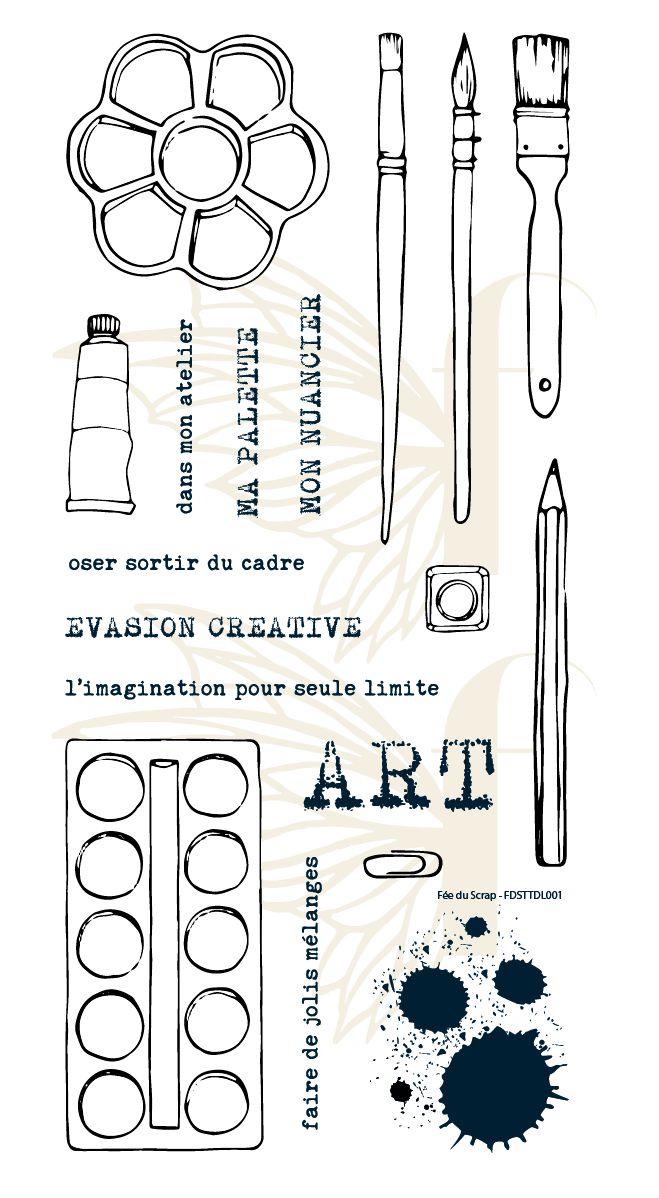 Tampon français Transparent pour Scrapbooking, en Silicone, caoutchouc Transparent, décor d&#39;album Photo, DIY bricolage, 0562