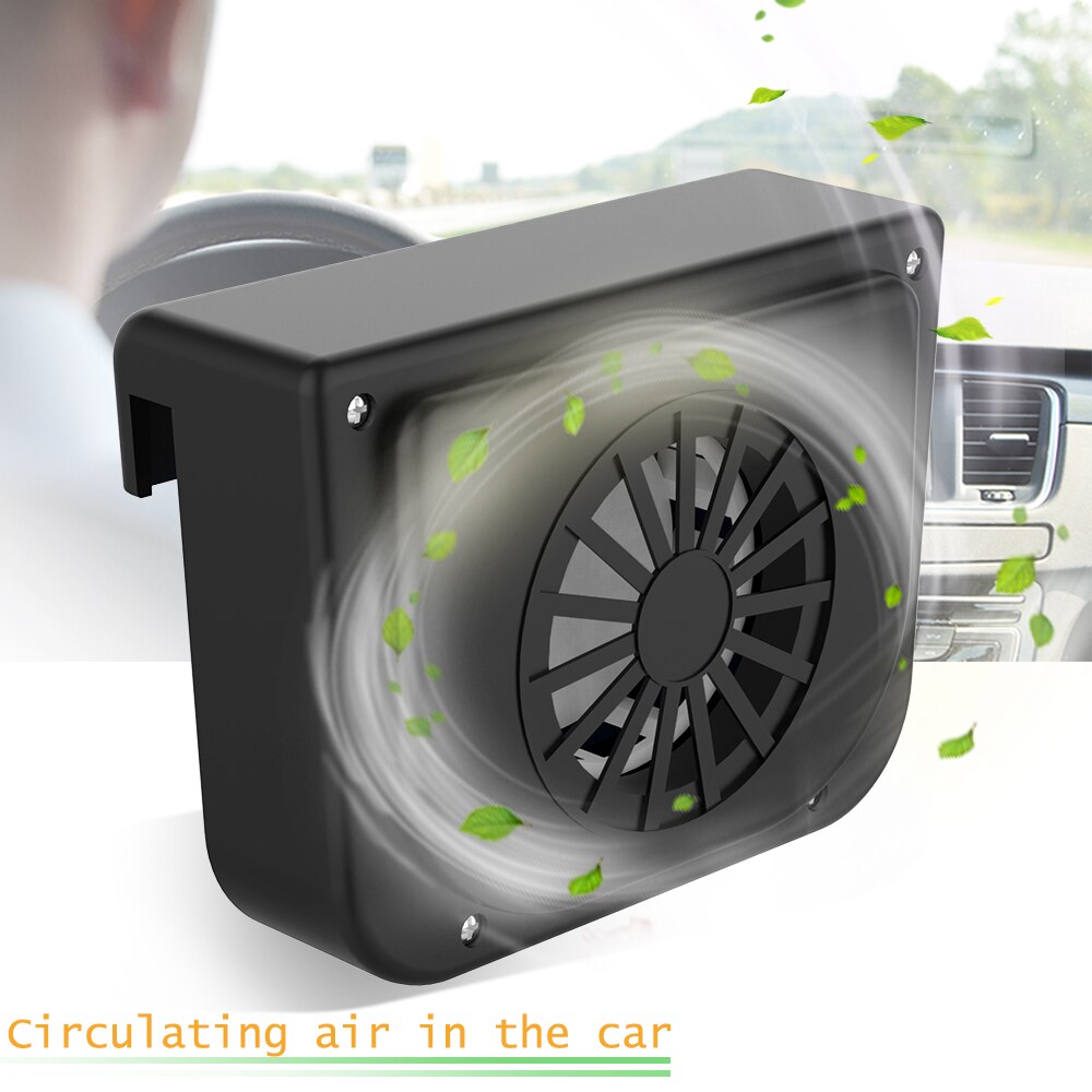 Solar Sun Power Car Auto Fan Air Vent Cool Cooler Ventilation System Radiator Exhaust Heat Fan Car Window Cooling Fans