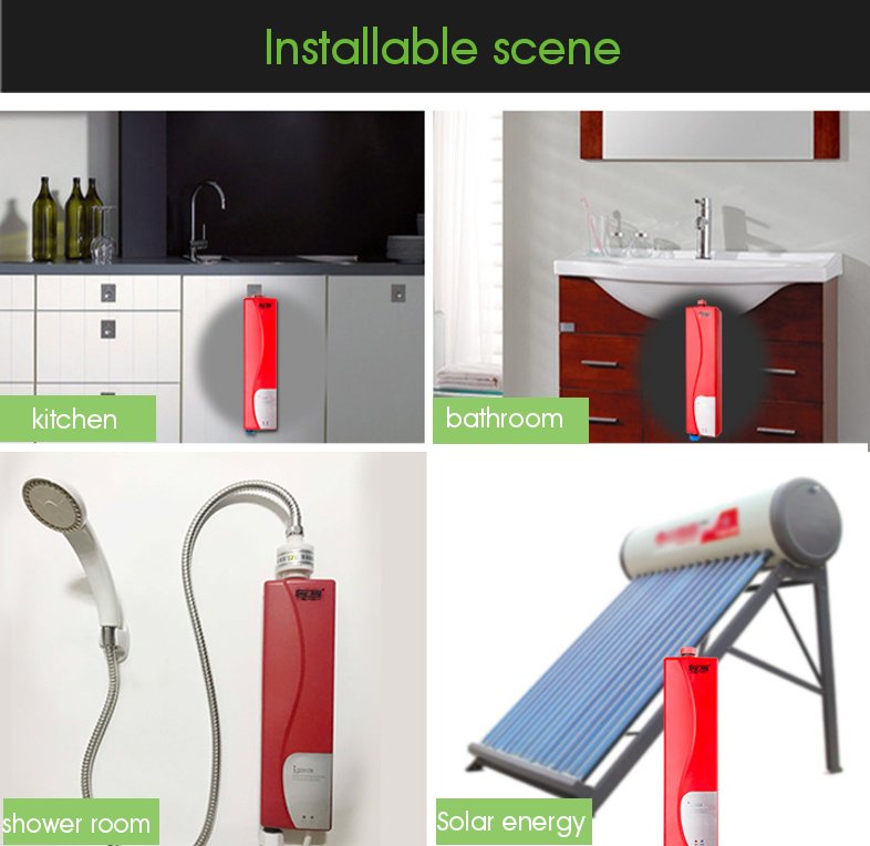 3 S Snelle Warmte IPX4 Led Mini Boilers 3000W Instant Water Kachels Keuken Douche Voor Wassen Gerechten voedsel Kleding Gezichten