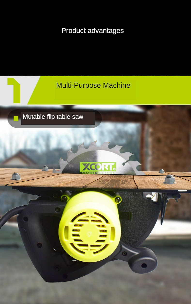 Electric Circular Saw 7 Inch High-Power Woodworking Electric Saw 185mm Multi-Function Electric Circular