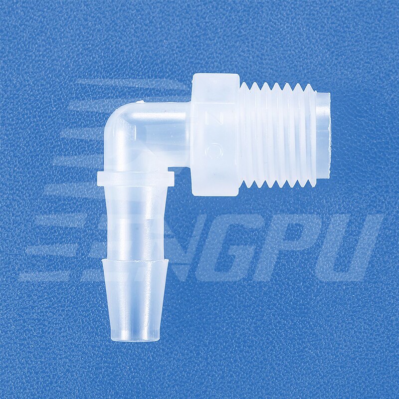 Kunststoff Rohrverbinder Blau - Für Gasrohre 6-12mm | Mit Außengewinde