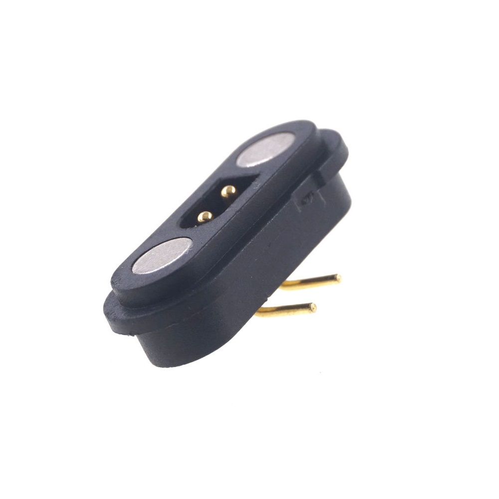 1 5 Stück 2A12V wasserdichter magnetischer PogoPin-Stecker, 2-polig, männlich, weiblich, 2,54 mm, federbelastet, Hochstrom, 2P-DC-Steckdose: Brown / Unter 5 Stücke