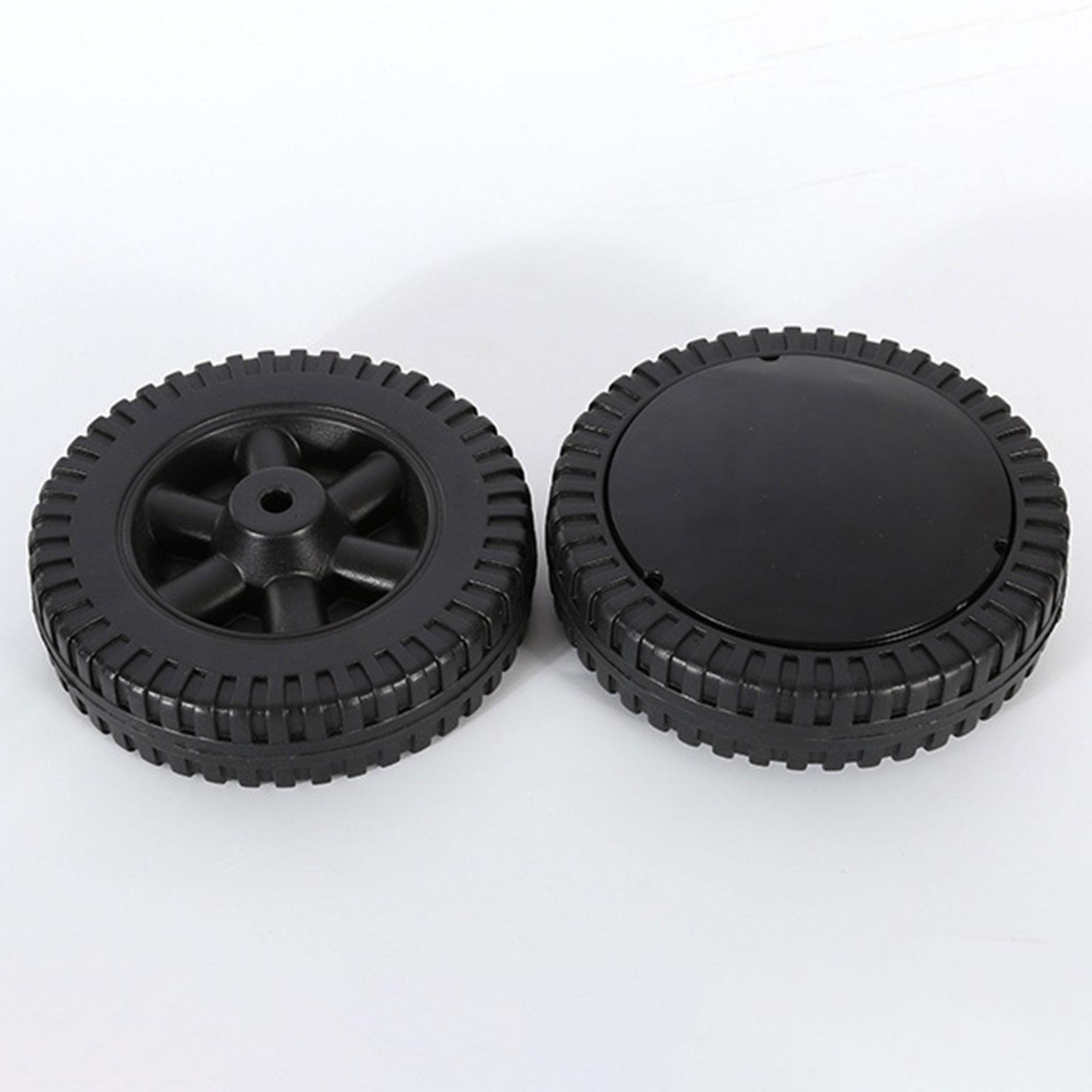 2x grillwielen, 15cm zwarte plastic wielen, handkarbanden, universeel vervangingsonderdeel voor barbecues, de meeste barbecuegereedschappen en accessoires.