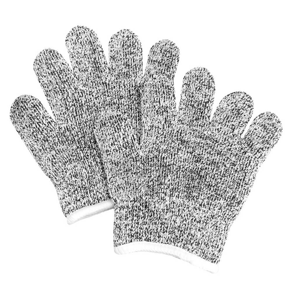 Grijze anti-snijhandschoenen voor kinderen HPPE Hendel 5-werkveiligheidshandschoenen Slijtvastheid Handbescherming Beschermende wanten Carving: Default Title
