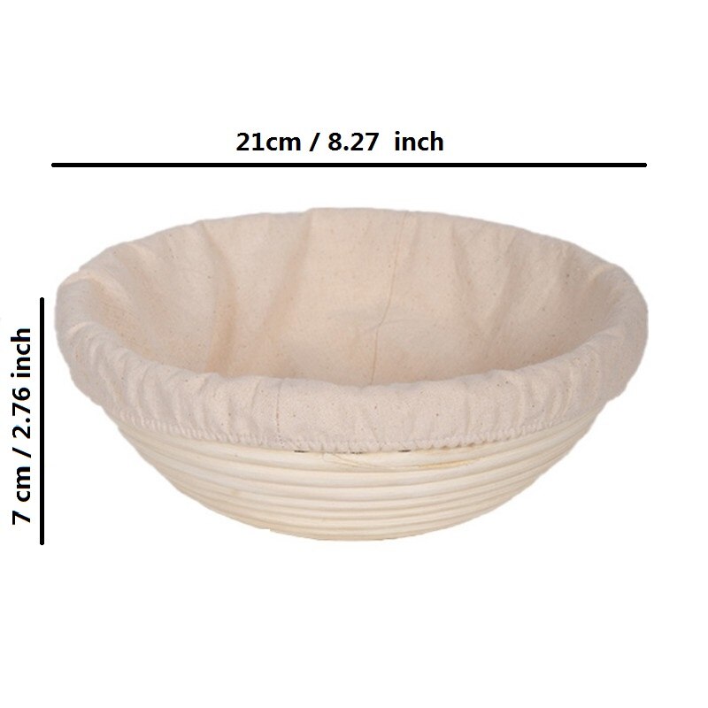 Oval Dough Banneton Brotform Dougn Rattan Bread Proofing Baskets Rattan Wicker Fermentation Sourdough Basket 10 Sizes: size 21x7
