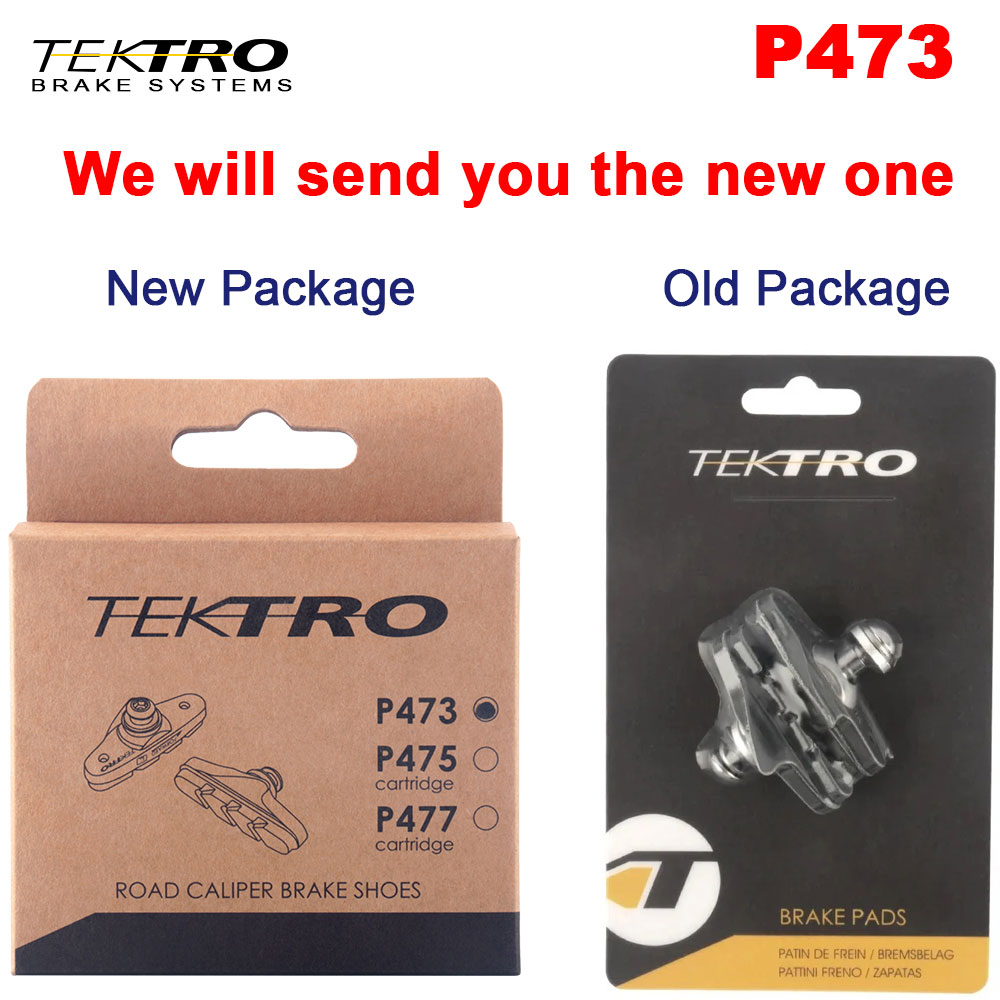 Tektro pastilla de freno de bicicleta de carretera P477 P473 velocidad llanta de bicicleta frenos zapatos para llanta de aleación de aluminio pastillas de freno de bicicleta de ciudad piezas de ciclismo