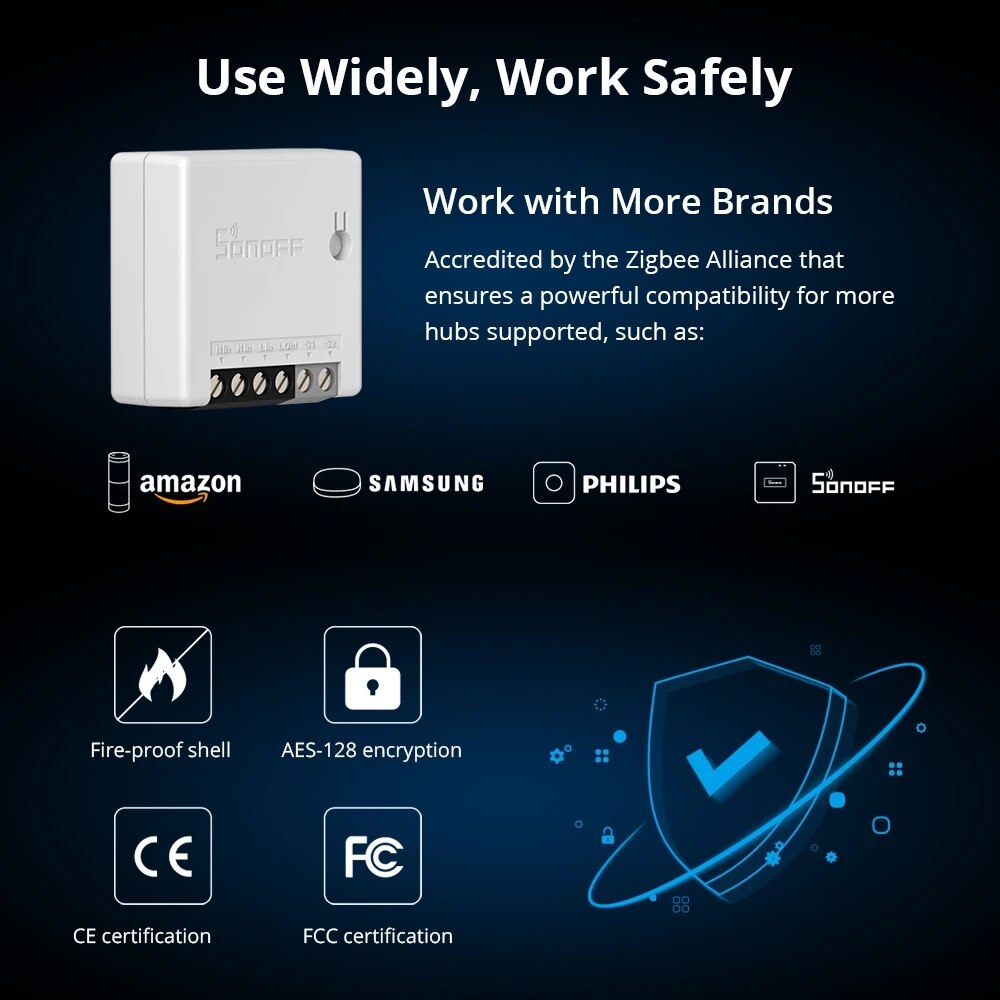 Itead SONOFF Zigbee ZBMINI DIY Smart Switch Relay Breaker Module MINI Two/ 2 Way Switch APP Control Light Swithes For Smart Home
