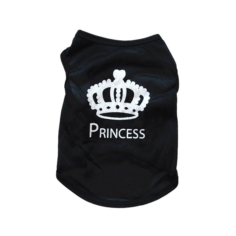 Sommer Pet Kleidung Solid Print Welpen Katze Weste für Katzen Kühlen Atmungs Kätzchen Pyjamas Sphynx Persische Kleidung ropa para gatos: S-suit 1.2-2.5kg / Black Crown