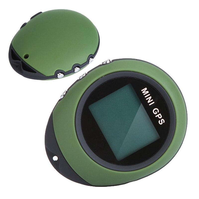 PG03 MINI Schlüsselbund GPS Handheld Navigation USB Aufladbare Locator Tracker mit Kompass Für Outdoor Travel Klettern: Army green