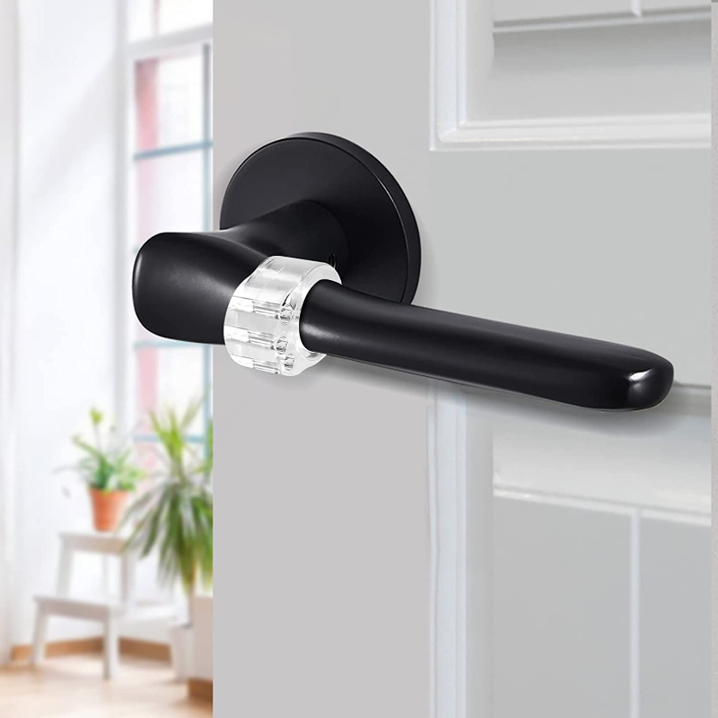 8/1 Stuks Deur Stopt Punch-Free Deurklink Buffer Muur Bescherming Transparante Deurknop Bumper Voor Muren Meubels Beschermkap