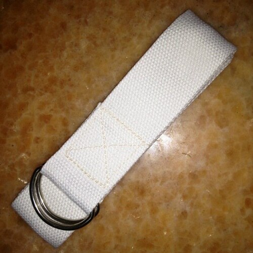 180cm Sport Yoga Stretch Strap Belt Gym Waist Leg Fitness Adjustable Belt Yoga Training Fitness Sporting Accessories: White