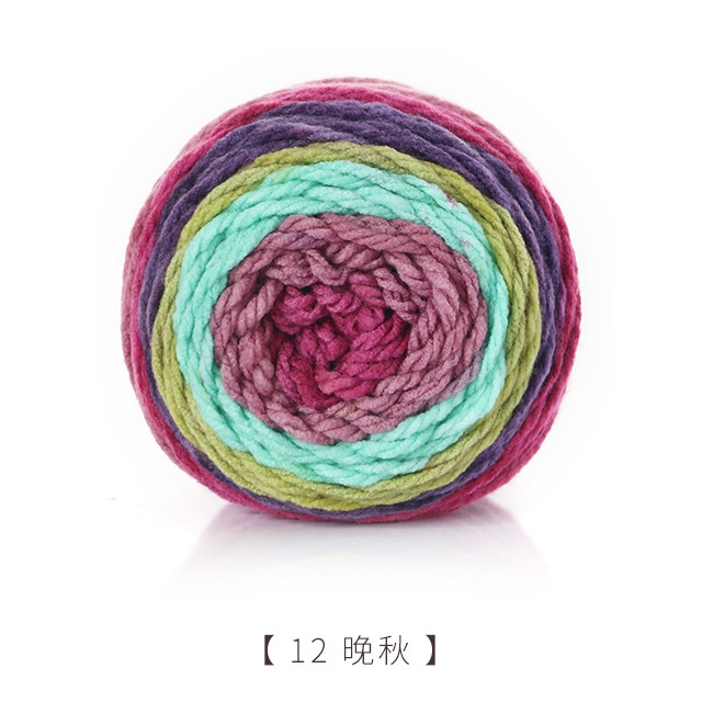 200G/Ball Hand Geweven Wol Diy Handgemaakte Gebreide Zachte Sjaal Hoed Trui Gehaakte Dikke Wol Voor Hand breien: 12