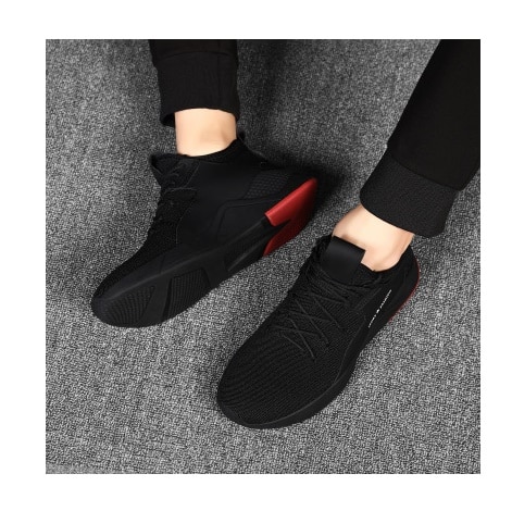 spring shoes men Sneakers Breathable lace-up Comfortable Non-slip Soft Mesh flat Casual shoes