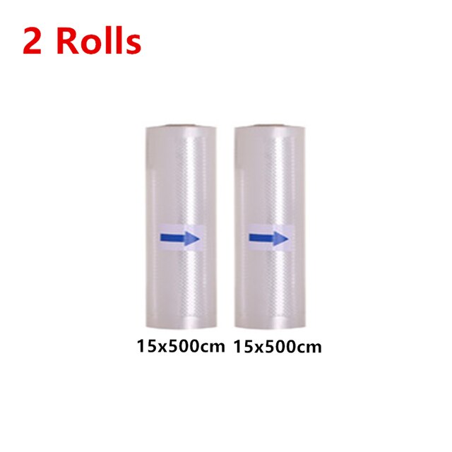 Household Food Vacuum Packing Bag Reusable Food Storage Bags Vacuum Bag Food Fresh Long Keeping 12/15/20/25/32cm*500cm 2 Roll: 15x500 2Roll