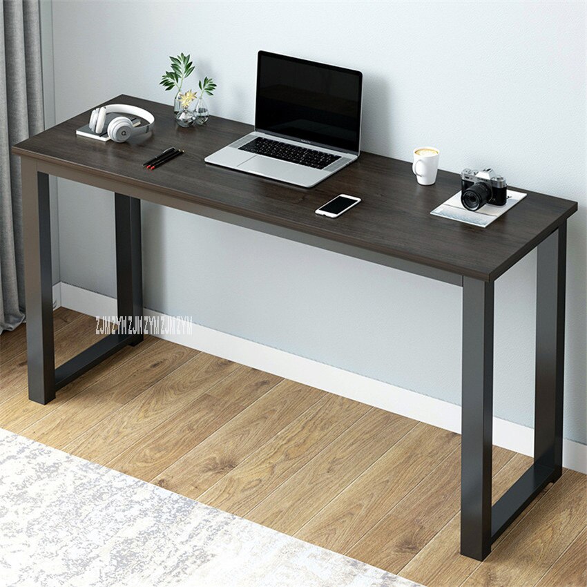 B2783 80/100cm Modern Manmade Board Steel Frame Office Computer Table Household Economical Large Desktop Study Desk