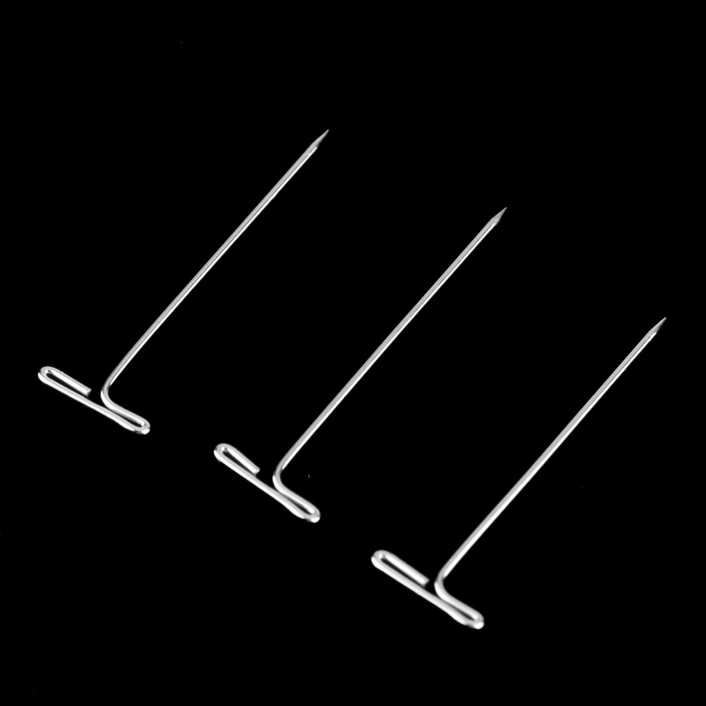 T-pins 35mm/1.5 Inch for Blocking Knitting, Modelling and Crafts, 100 Pieces, Silver