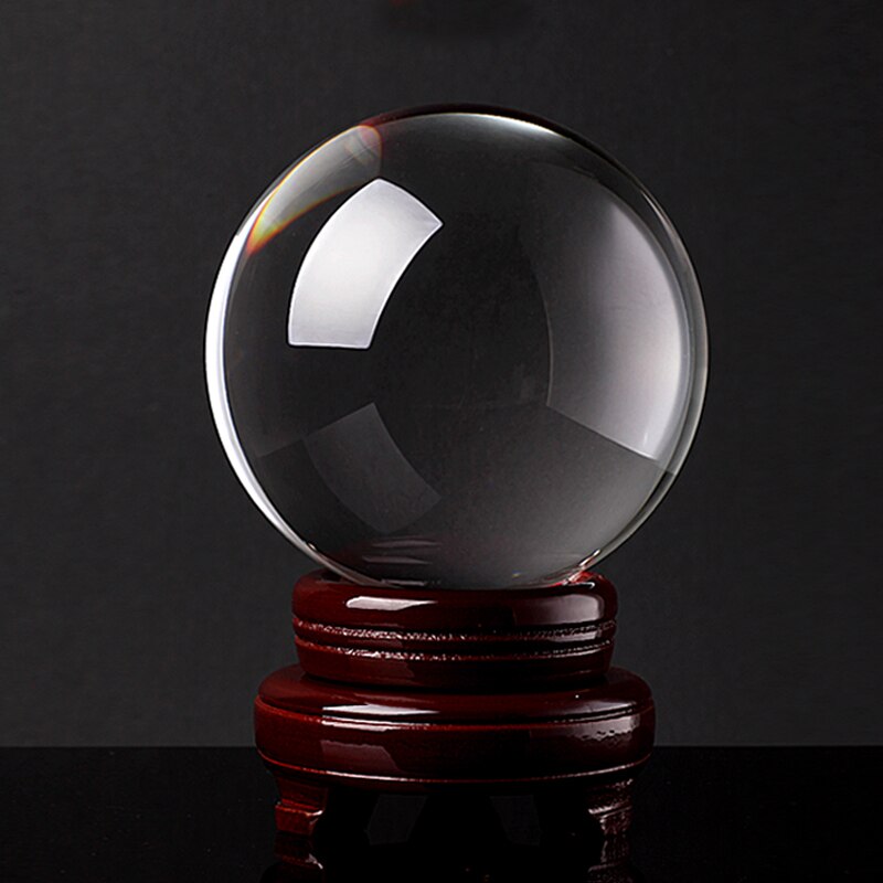 40mm kristallkulor kvartsglas genomskinliga kulkulor glasbollfotbollar kristallhantverk dekor feng shui