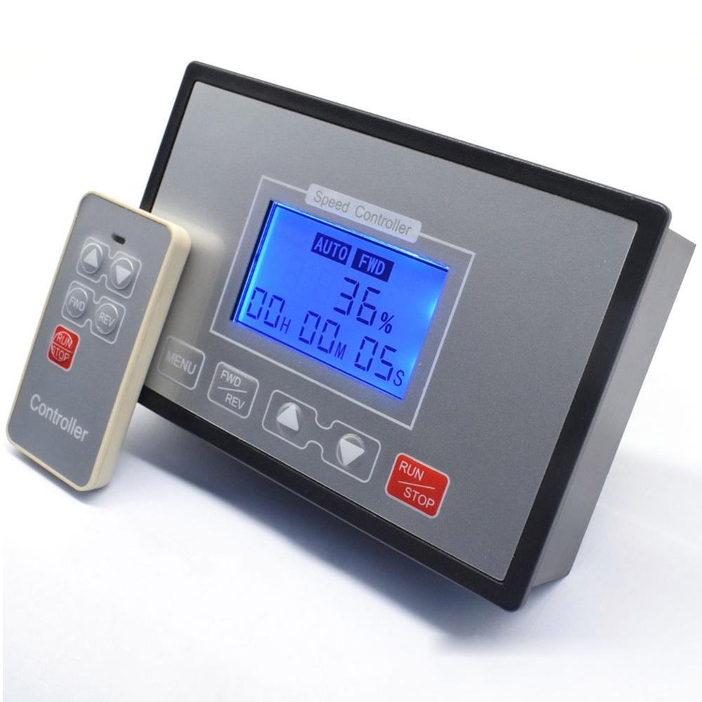 12v 24v 36v 48v dc moottorin nopeudensäätimen ajoitus käännettävä kauko -ohjain 60a pwm lcd älykäs digitaalinäyttö 0 ~ 100%  säädettävissä
