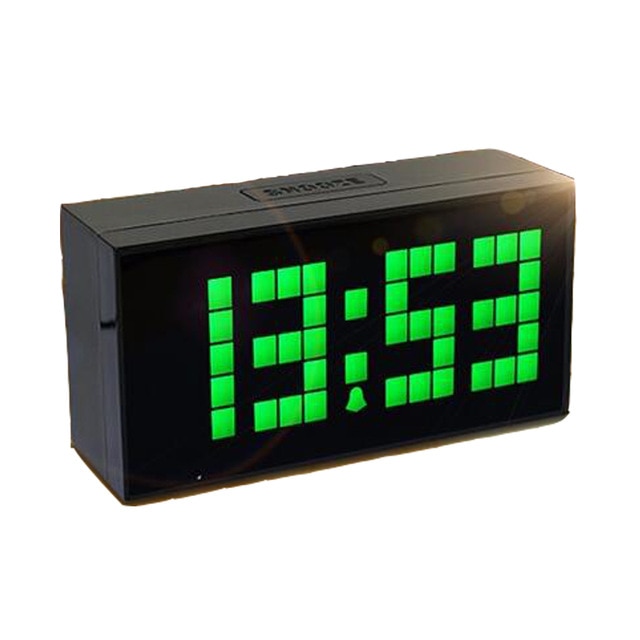Digitale klok groot groot jumbo led snooze wandklok bureauklok led klok digitale thermometer datum binnenklok kalender