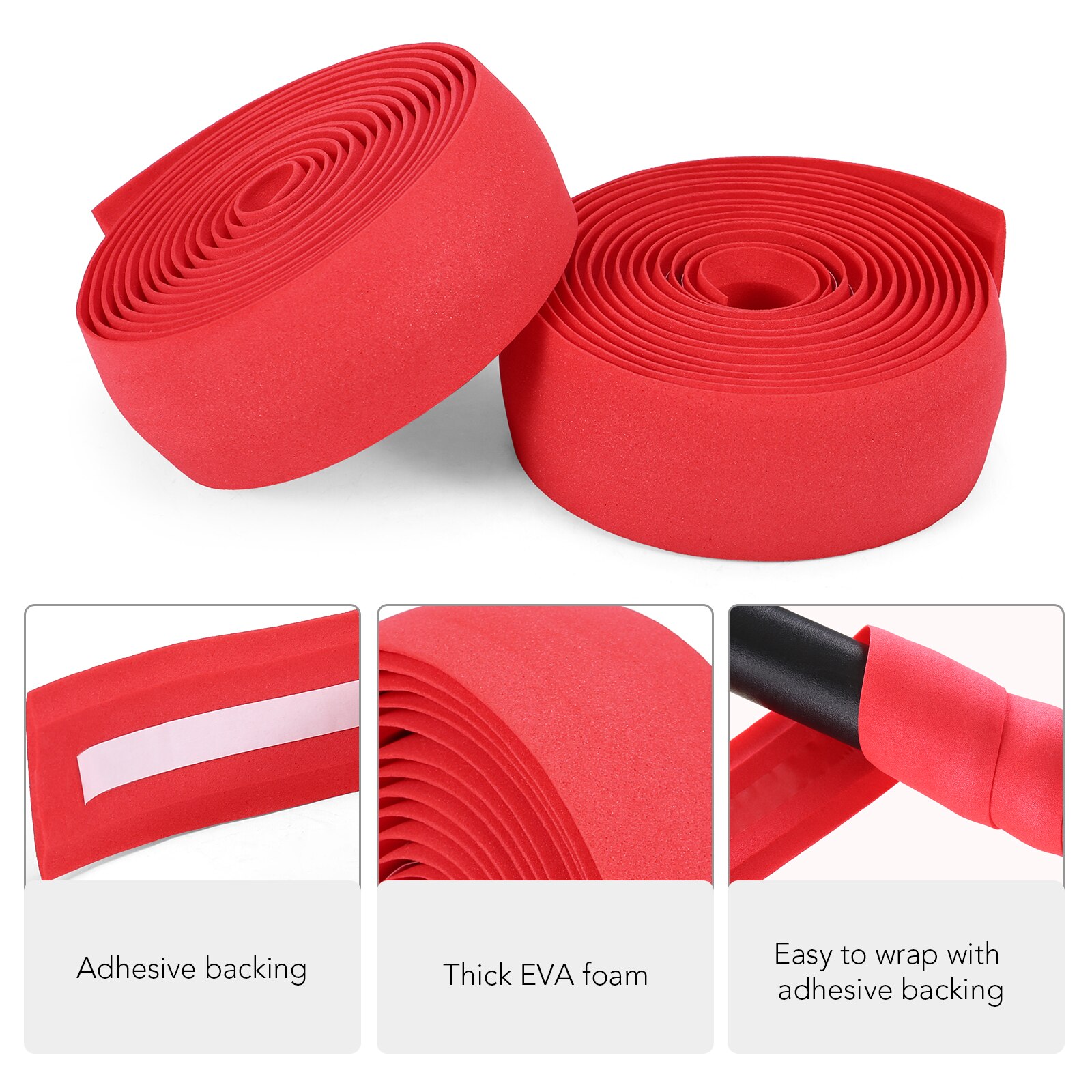 2 stk /4 stk cykelstyr bånd bånd åndbar skridsikker cykelstyr bælte eva bar tape cykel skridsikker tape