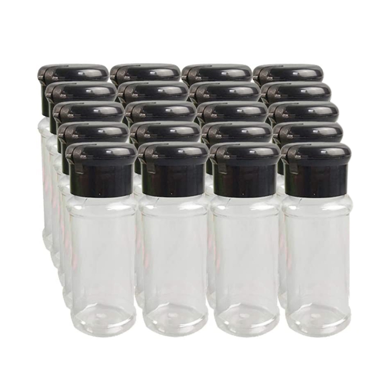 20 st / set 100ml kryddor salt peppar shakers svart kryddburk kan peppar flaska grill krydda kök gadget verktyg