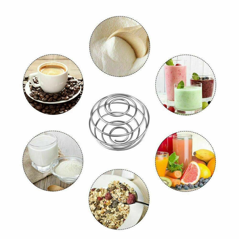 1/2/5 Pcs Shaker Ball Shake Cup Spring Ball Stainless Mixed Ball Shaker Whisk Bar Bottle Mixing Ball Shaker Steel I1G3