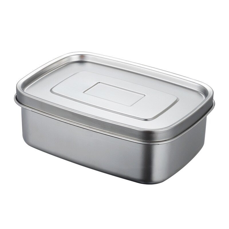 304 Roestvrij Staal Lunchbox Voedsel Container Bento Box Voor Kinderen Volwassen Double Layer Grote Capaciteit Servies Voedsel Opbergdoos: 1000ml Fresh Box
