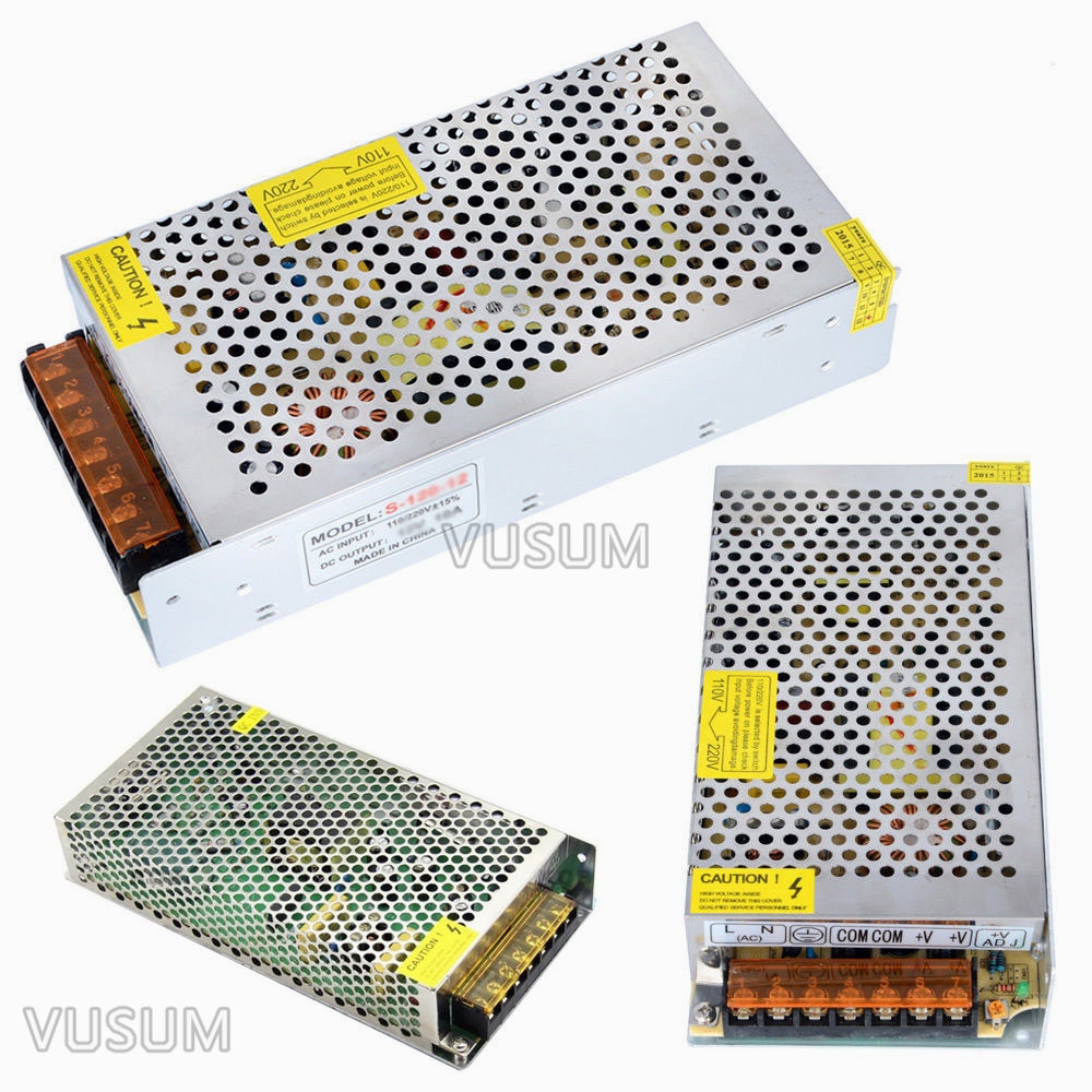 Fonte de alimentação led vusum, transformador de fonte de alimentação 5v 110v ac para dc 5v 2a driver 6a 10a 20a 30a 40a 50a 60a 72a