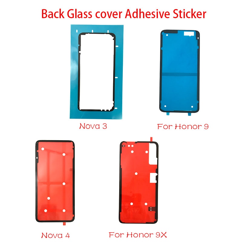 2 sztuk naklejki samoprzylepne powrót obudowa pokrywa baterii taśma klejąca do Huawei Honor 9 10 8X 30 20 20i Nova 3 6 P30 P40 P10 P20 Lite Pro