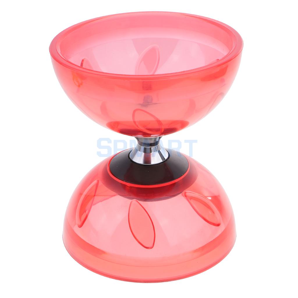 3 Triple Lager Jongleren Diabolo Speelgoed Met String Metal Sticks Kids Chinese Yoyo Professionele Educatief Speelgoed 13/10.5 Cm Diameter: Red Small Size