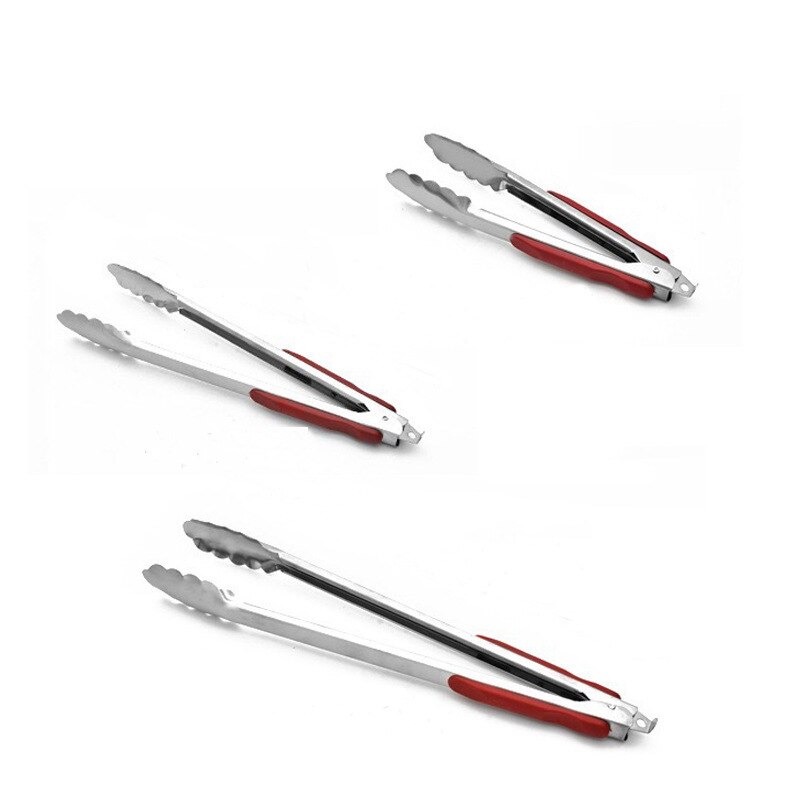 Pinza de cocina de acero inoxidable para alimentos de 22cm/28cm, pinzas para utensilios de cocina, pinzas para cocinar, accesorios para servir ensaladas, herramientas para barbacoa