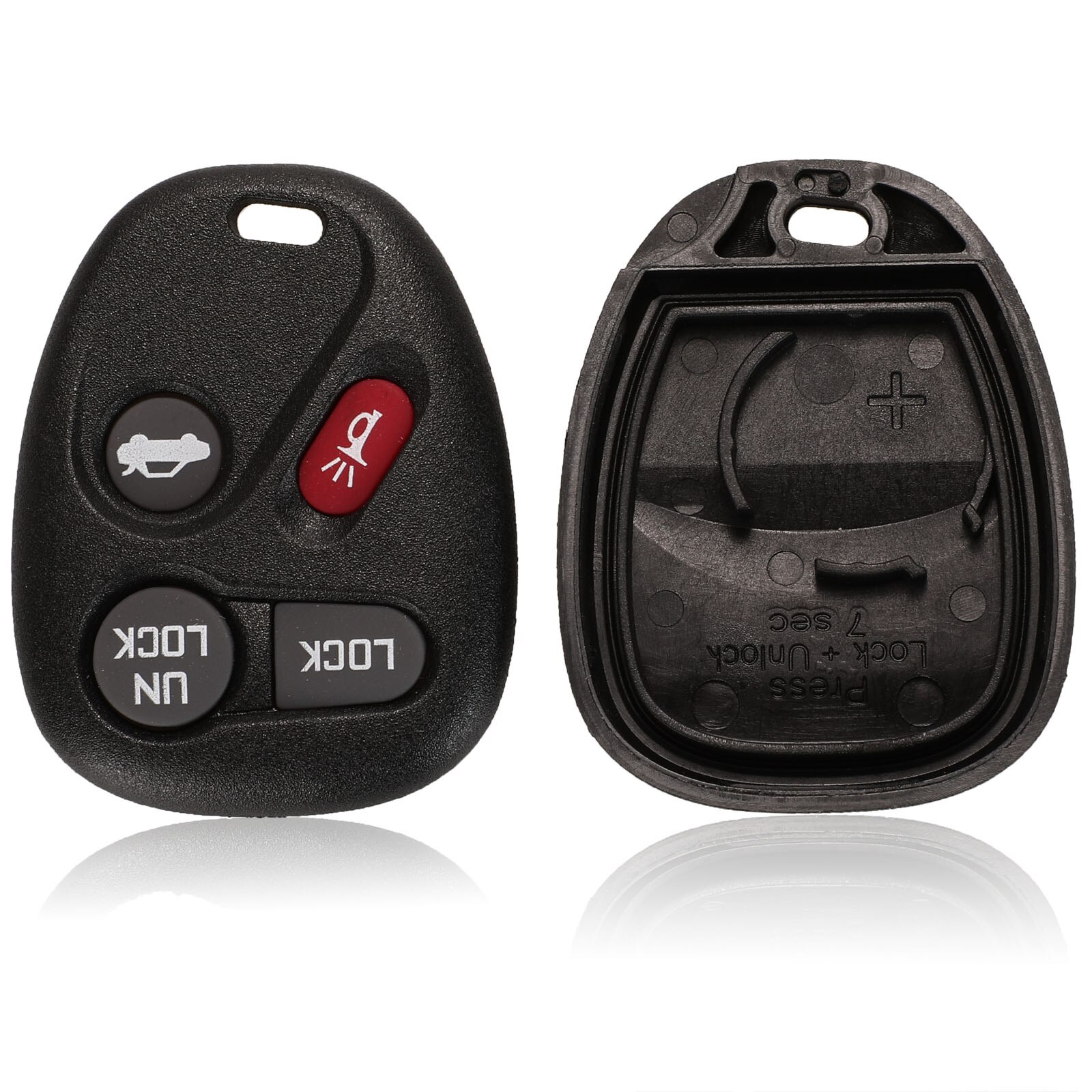 Bilchave 3/4/5/6- knops afstandsbediening sleutelbehuizing voor buick hummer  h3 gmc voor chevrolet colorado isuzu vervangende sleutelbehuizing: 4 knoppen shell f