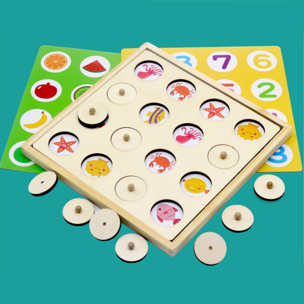 Memory Matching Toy, Hands Brain Training Clip Beads Game Two In One Toy