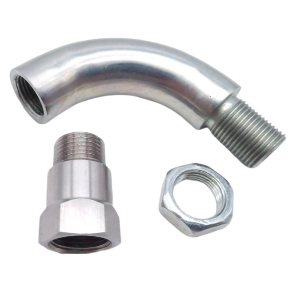 Car Exhaust O2 Oxygen Sensor Extender 90 degree 02 bung Extension M18 X 1.5