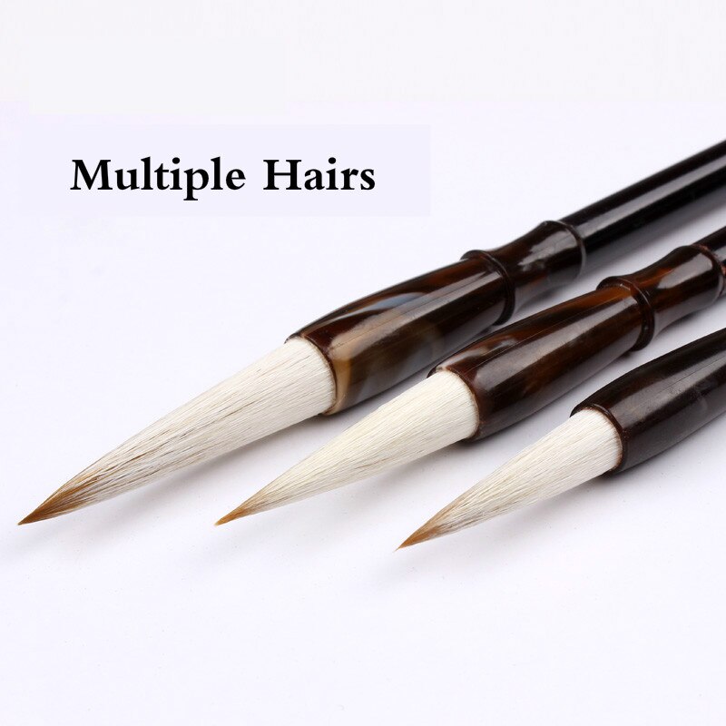 3Pcs/Set Multiple Hairs Chinese Calligraphy Brushe... – Grandado