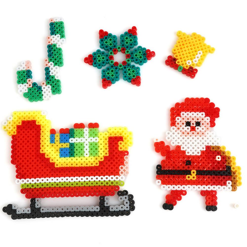 Button Art Toys Innovative Handmade DIY Christmas Toys Color Matching Mosaic Pegboard Early Learning Preschool Educational Toy