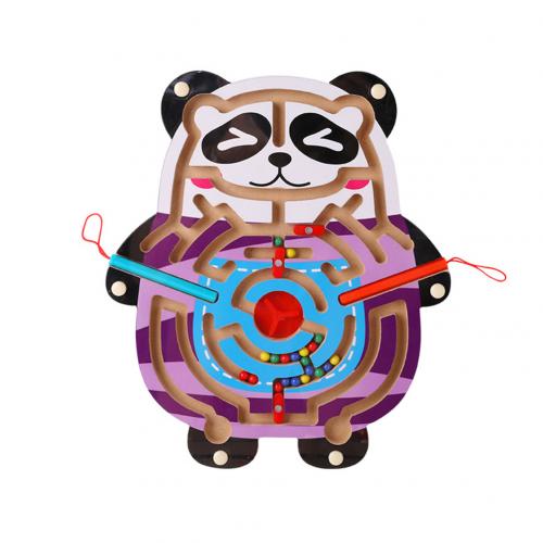 Cartoon Figure Magnetic Board Running Bead Puzzle Game Puzzle intellettuale Mntessori giocattoli educativi per bambini regalo per bambini: Panda Maze