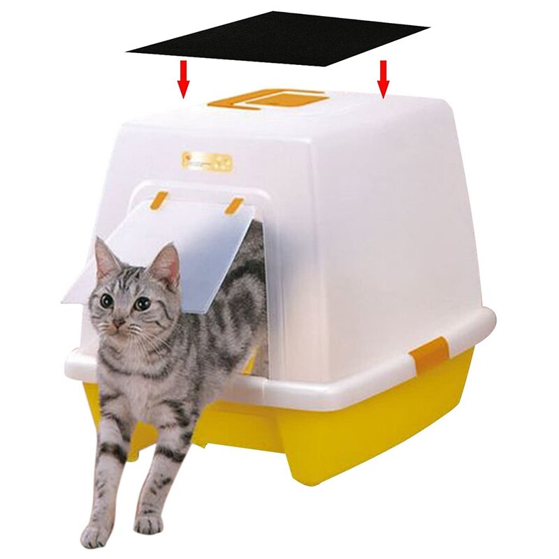 6 Stck Aktivkohle Filter Katzenstreu Kasten Holzkohle Filter Katzenstreu Pfanne Filter Geeignet für Katzenstreu Kasten