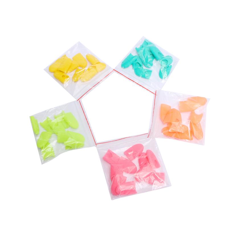 10 stuks siliconen nagel uv gel polish soak off remover caps ontvetter clip herbruikbare wraps rubberen manicure tools ondersteuning