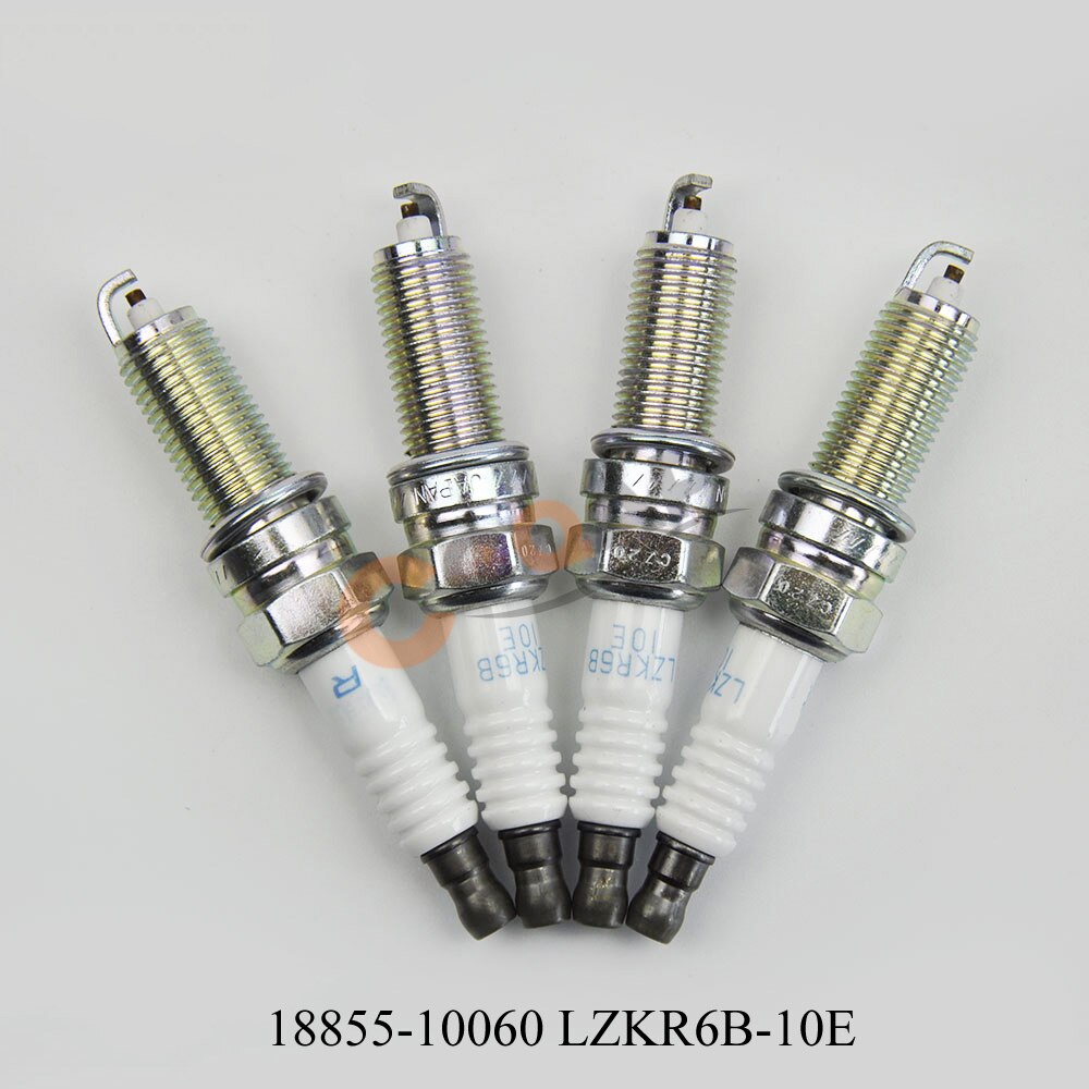4pcs/lot Iridium Spark Plug 18855-10080 18846-11070 18855-10060 LZKR6B-10E SILZKR6B11 18840-11051 for Hyundai Elantra Genesis: 18855-10060 normal