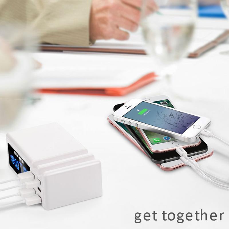 Usb Charging Station,6 Port Multiple Charger Station Cell Phone Docking Station For Phone And Other USB Charged Devices