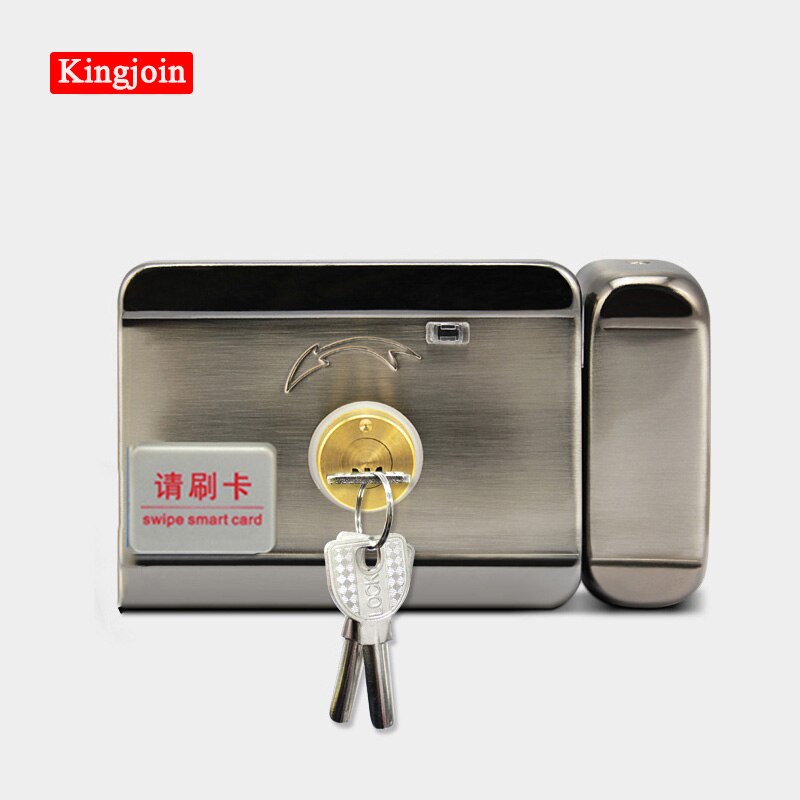 High access control system package, electronic integrated RFID ID reader, door frame lock and 25-50kg door closer