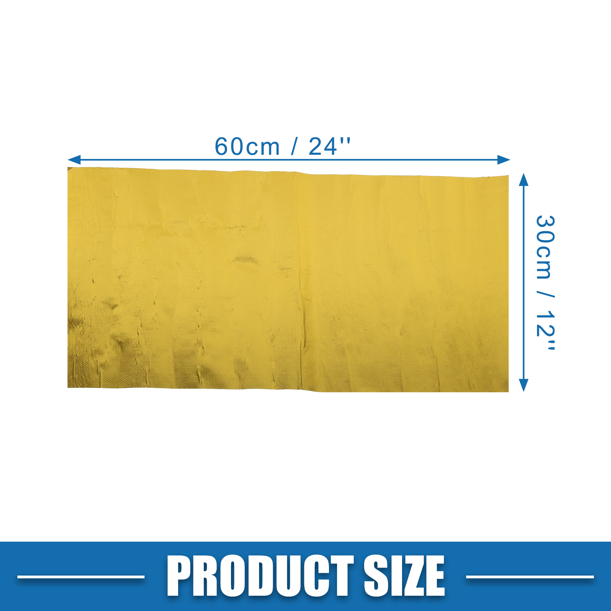 UXCELL Car Heat Shroud Aluminized Heat Shield Mat Thermal Barrier Cover Protection Fiberglass Gold Tone Gold 30x60cm 30x120cm: Brown
