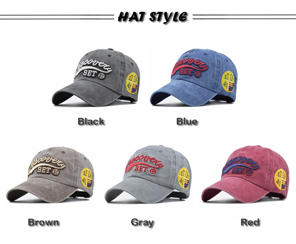 Baseball Cap Embroidery Letter Baseball Cap Men's and Women's Broken Edge Retro Peaked Cap Outdoor Sports Hat Ponytail Cap