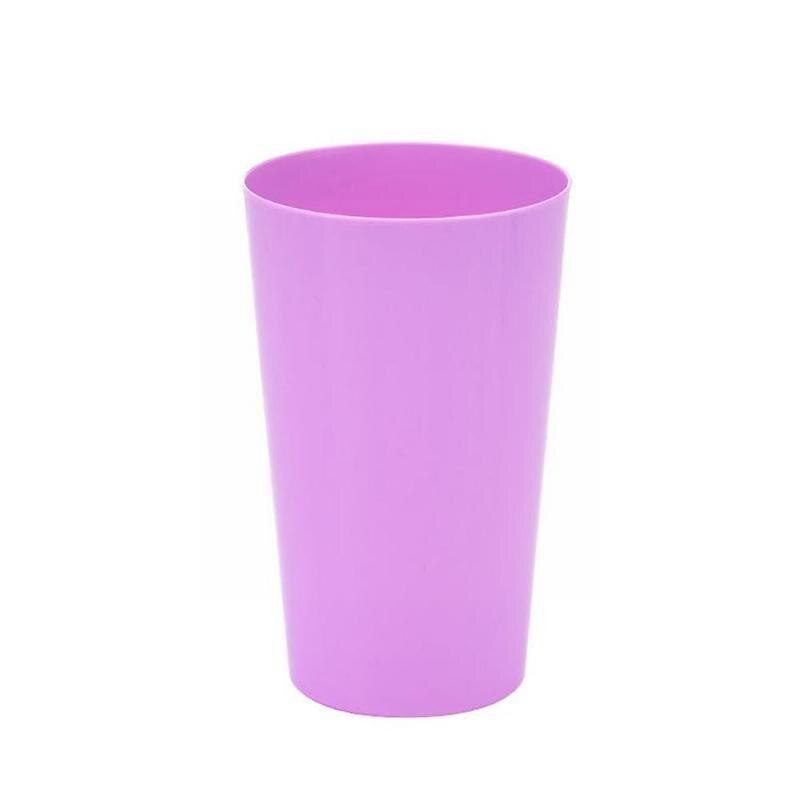 Home Plastic Water Cup Juice Tea Cup Portable Brief Thickened Candy Drinkware Party Toothbrush Brushing Color Washing Cup I8s2