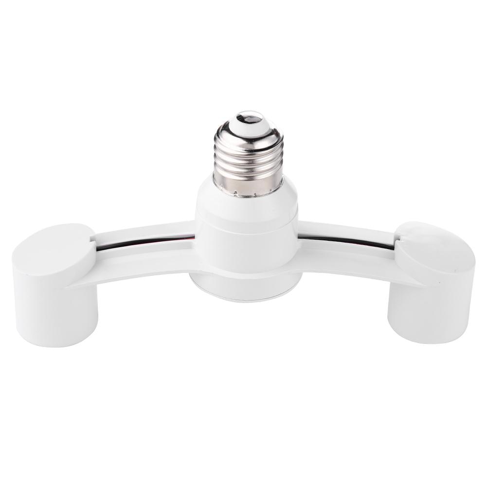 E27 glödlampssockeladapter  e27 splitter 2 strålkastarfot omvandlare ljushållare led lampa adapter omvandlare lamphållaresockel